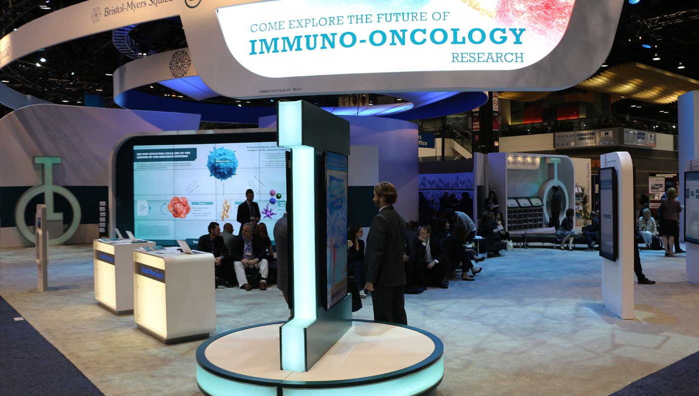 Full BMS booth environment at ASCO conference